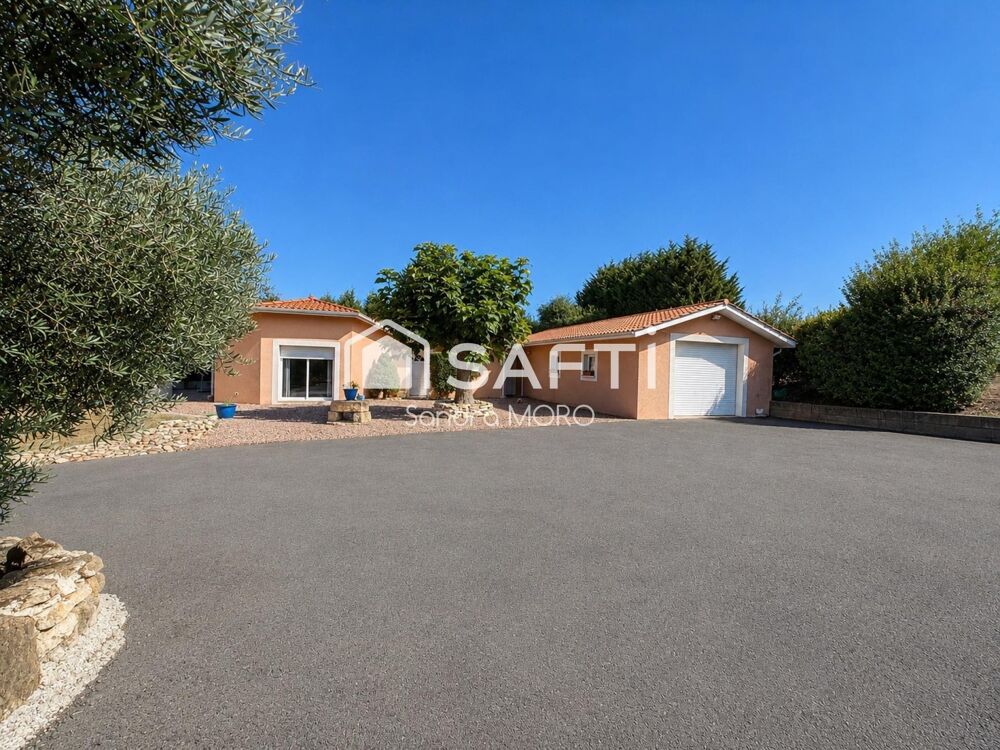 SAINT-PARDON-DE-CONQUES  Maison de plain-pied 124 m²  Piscine  Terrain arboré 2 546 m²