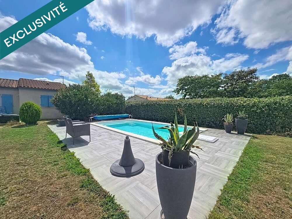 Vente Maison Coup de cœur à Rétaud – Maison 3 chambres avec piscine et jardin clos Retaud