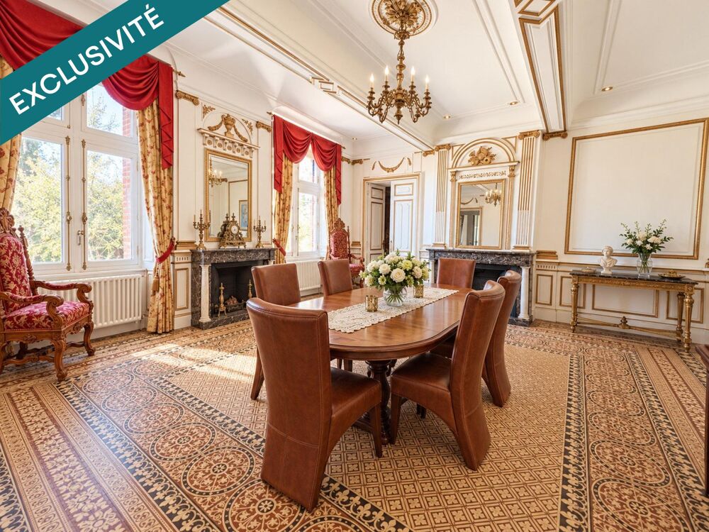 Château de caractère, 30 chambres, 21 pièces deau, piscine et près de 2,45 hectares