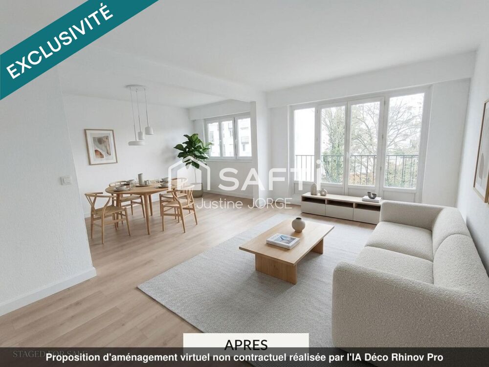 Appartement 4 pièces, 2 chambres