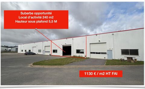 Locaux d'activit&eacute; Douvres la D&eacute;livrande 239 m2 270300 14440 Douvres-la-delivrande