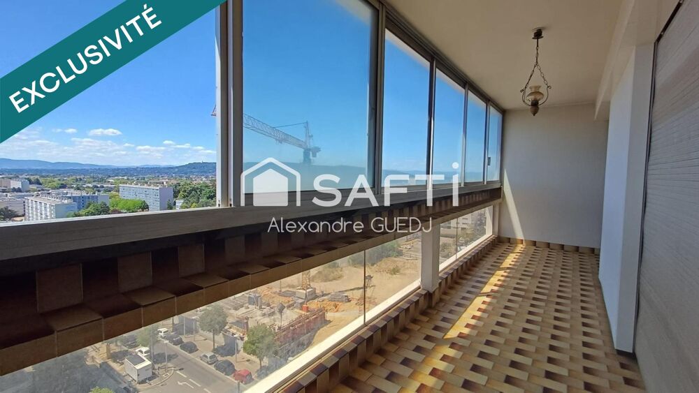 GRAND APPARTEMENT T4 DE 110 M² / PLUSIEURS BALCONS / CAVE / GARAGE EN SUS