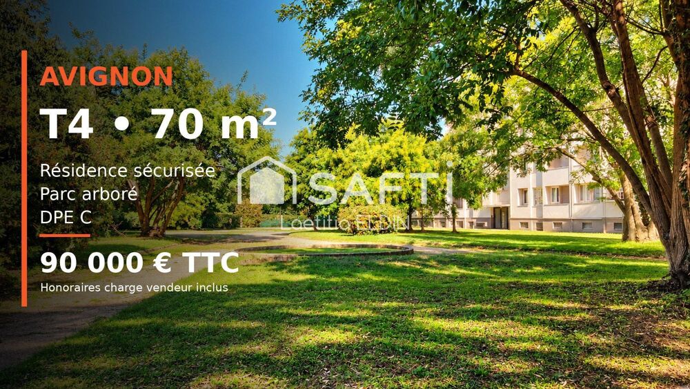 T4 de 70 m² Résidence sécurisé arborée et parking