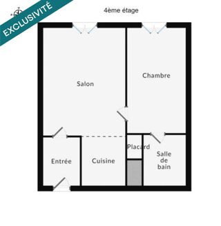  Appartement à vendre 2 pièces 25 m²