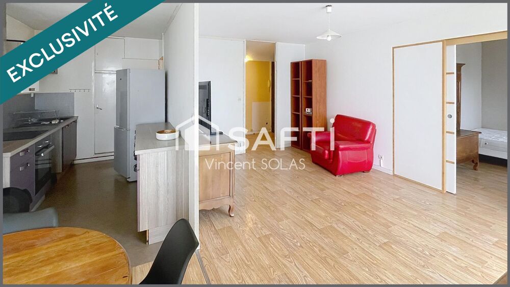Appartement T5 Meublé - 4 Chambres - 2 SDE - Loggia - Cave + Parking - Proximité commodités - Bus