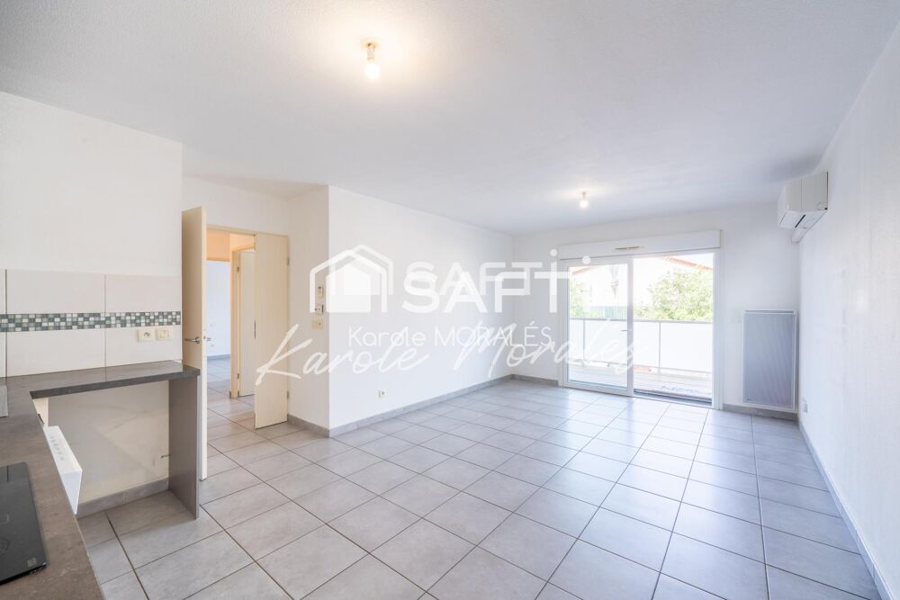 PERPIGNAN, DANS BELLE RESIDENCE, ASCENSEUR, T3 AVEC PLACE DE PARKING PRIVE