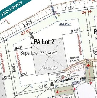  Terrain à vendre 772 m²