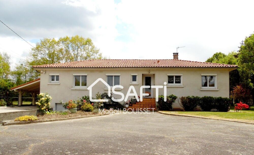 Vente Maison Maison de plain-pied T4 de 168m2, 3 chambres, grande terrasse, sous sol avec une cuisine, salle d'eau et une pièce polyvalente d Estancarbon