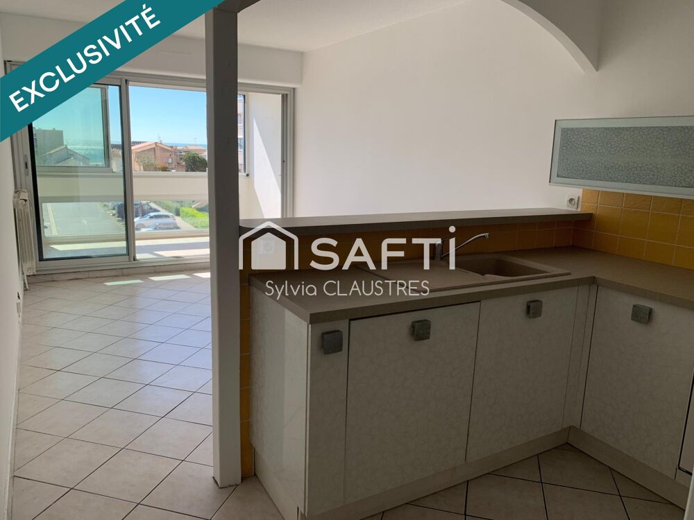 Vente Appartement CARNON-PLAGE T3 74m2 VUE MER à 150m de la PLAGE AVEC BOX FERMÉ Carnon-plage