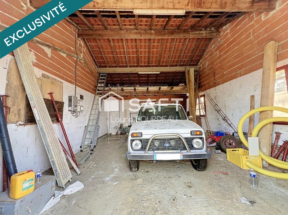 Vente Maison Beau potentiel de transformation - Bâtiment / Garage de 125 m² sur parcelle de 493m2  - BOULOC Saint-jory