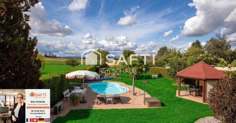 Coup de coeur à Zaessingue  Propriété dexception de 186 m² sur plus de 22 ares avec piscine et vue panoramique