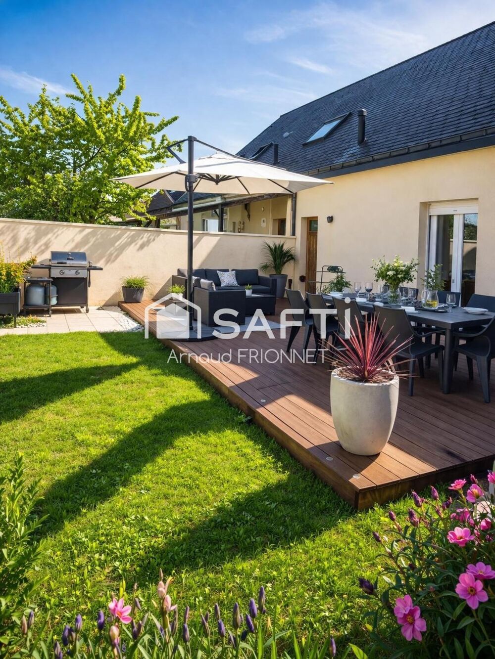 maison de plain pied avec grand garage