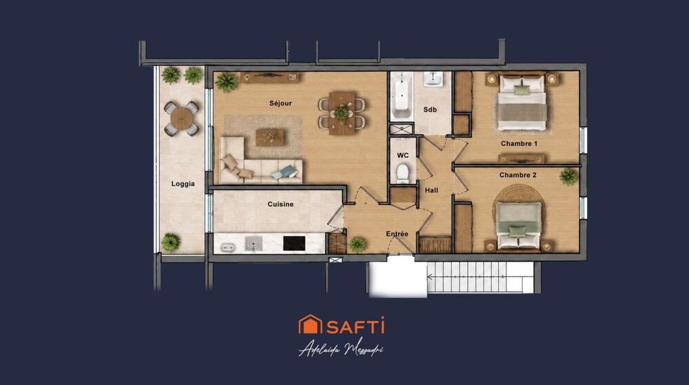 Vente Appartement Archet, 3 pièces avec terrasse plein sud dans résidence avec piscine Nice