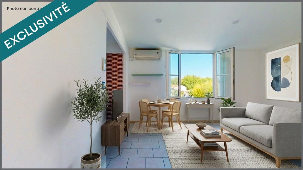 Résidence sécurisée - appartement T3 - deux chambres - climatisation réversible - aucun travaux à prévoir - parking privatif