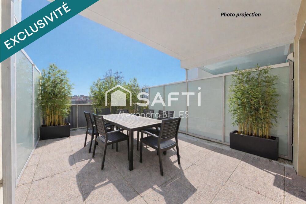 Appartement T3 avec terrasse, garage et parking