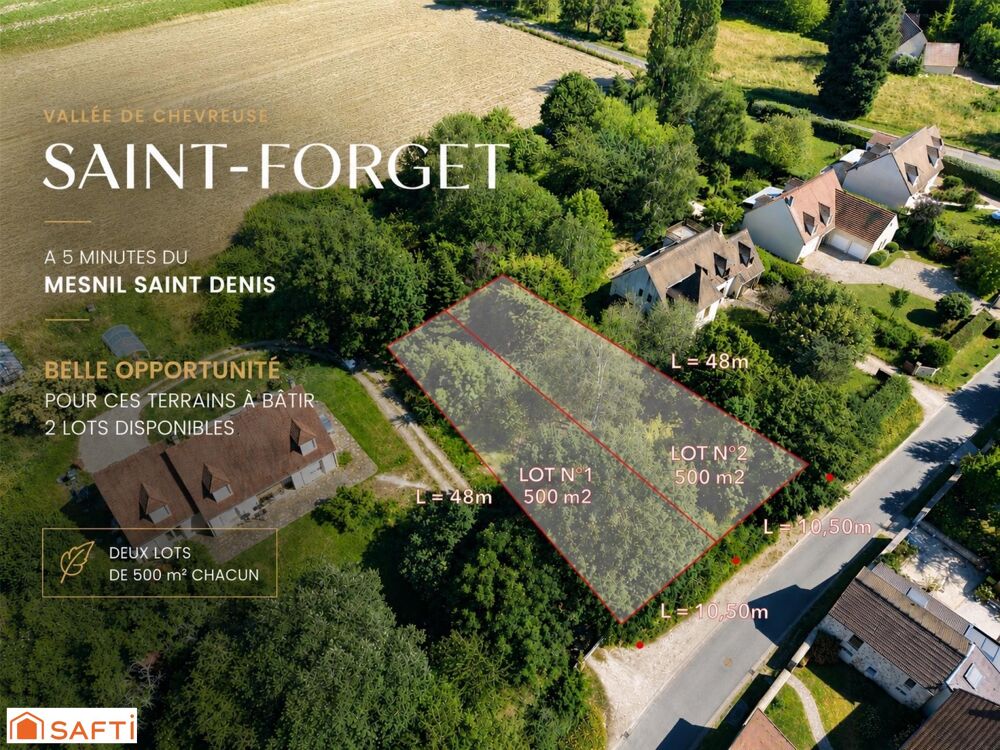 Vente Terrain Terrain à bâtir - 500 m2 - Vallée de Chevreuse Saint-forget
