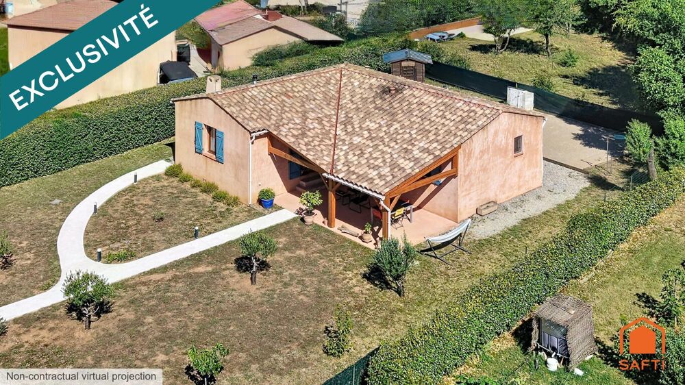 Vente Maison Villa de 81m² sur 1115m² de terrain clos avec grand garage Regusse