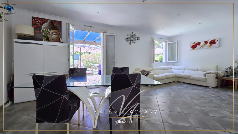 Vente Maison Sainte-Anastasie : Maison de 112 m² sur un terrain de 1400 m² avec dépendance aménagée, piscine... Sainte-anastasie-sur-issole