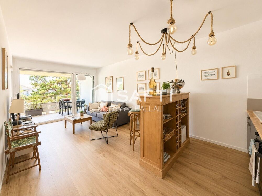 Apt 48 m² à Arcachon : calme, terrasse et parking