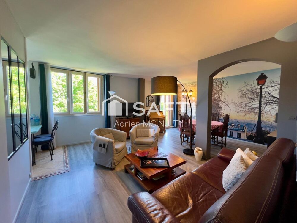 T5 80m² meublé  câble métro 8, cave, parking