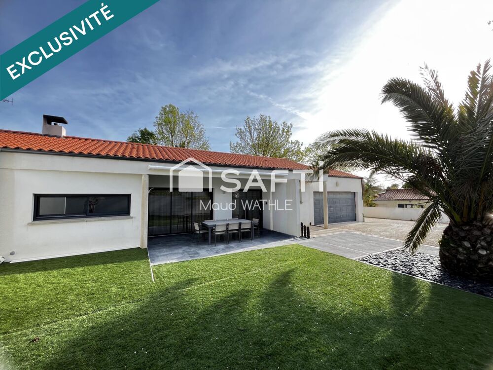 Maison plain pied, proche bord de mer