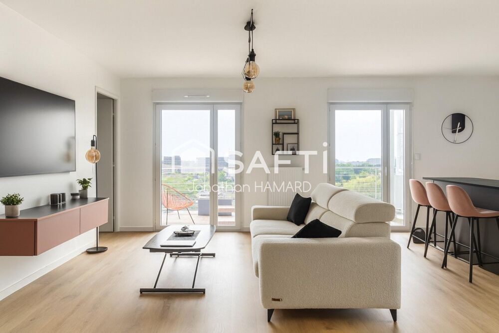 Appartement neuf avec terrasses et vue imprenable sur la Loire, à deux pas de la Gare Sud SNCF