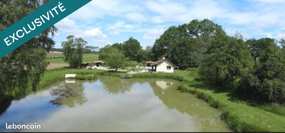 Maison avec étang privé, piscine et dépendances