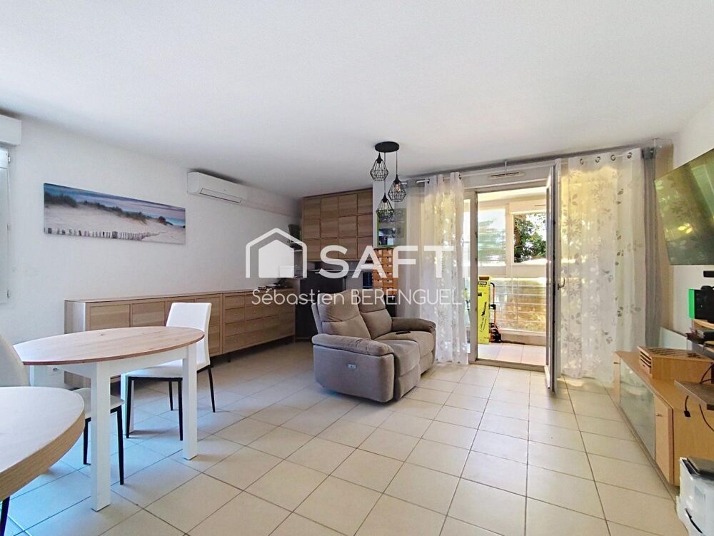 Vente Appartement Vivre tout à pied à Gigean : T2 lumineux avec jardin et véranda Gigean