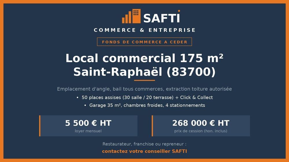   Boulangerie - Resto 175m² : Extraction en toiture 