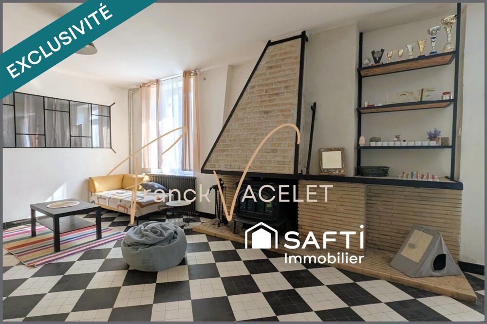 Maison en pierre avec terrasse et local professionnel