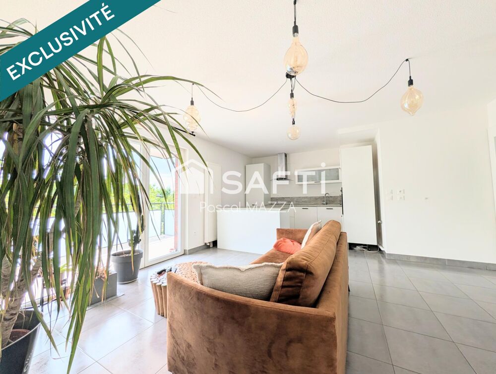 3p moderne avec grande terrasse, garage et parking
