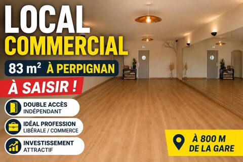 Local commercial 83 m&sup2; – Double acc&egrave;s 105000 66000 Perpignan