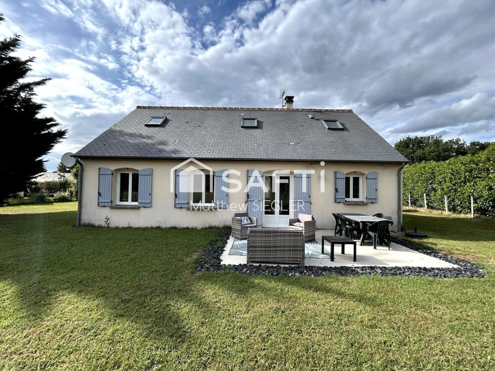 Maison familiale de 104 m² avec 4 chambres, située en bout d'impasse dans un environnement calme et verdoyant, sur un terrain cl