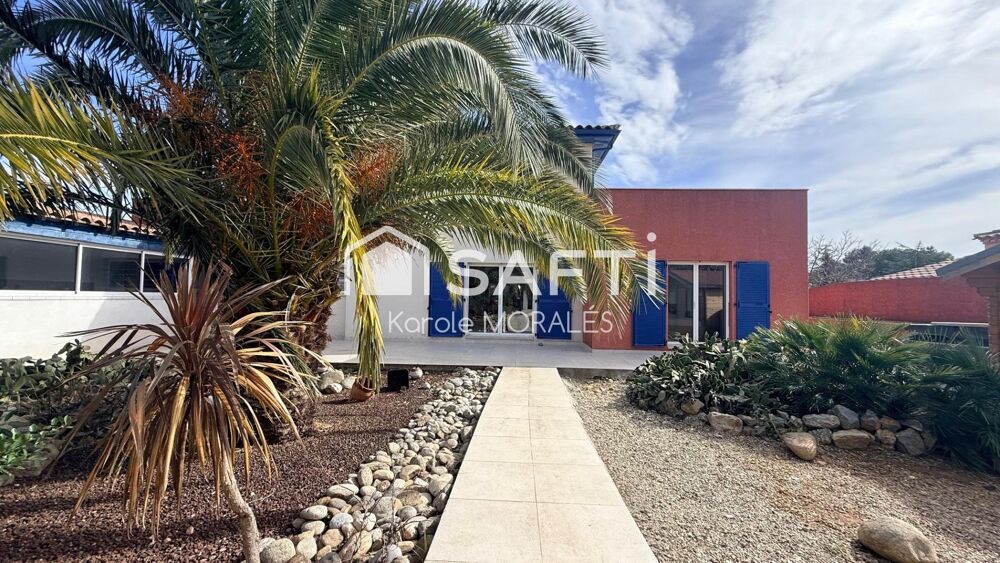 Vente Maison LA PALME, 35 MIN DE PERPIGNAN, MAGNIFIQUE VILLA T5 AVEC BELLE PARCELLE ET PISCINE La palme