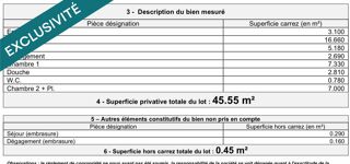  Appartement � vendre 2 pi�ces 45 m�