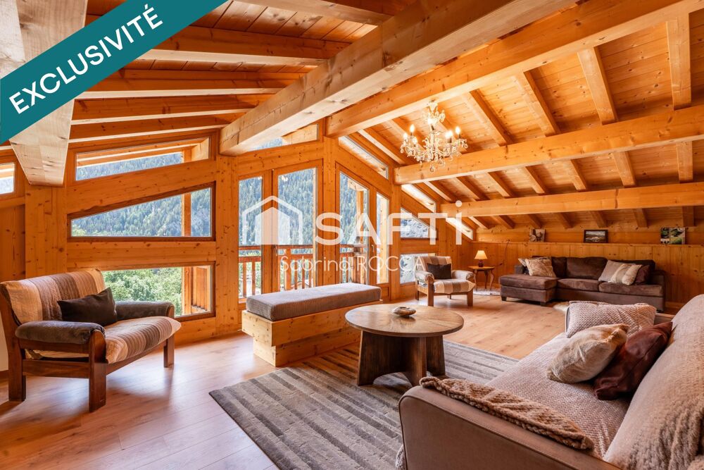 Chalet individuelle et Authentique avec magnifique vue a 100 m des telesiege