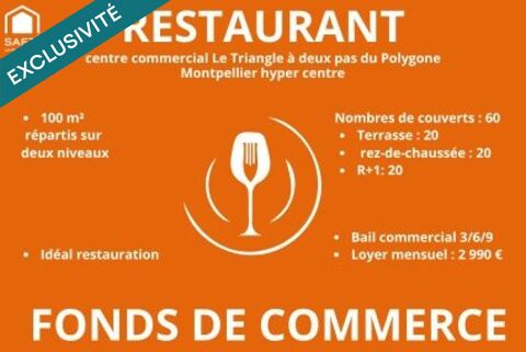   34000 MONTPELLIER HYPER CENTRE - FONDS DE COMMERCE 
