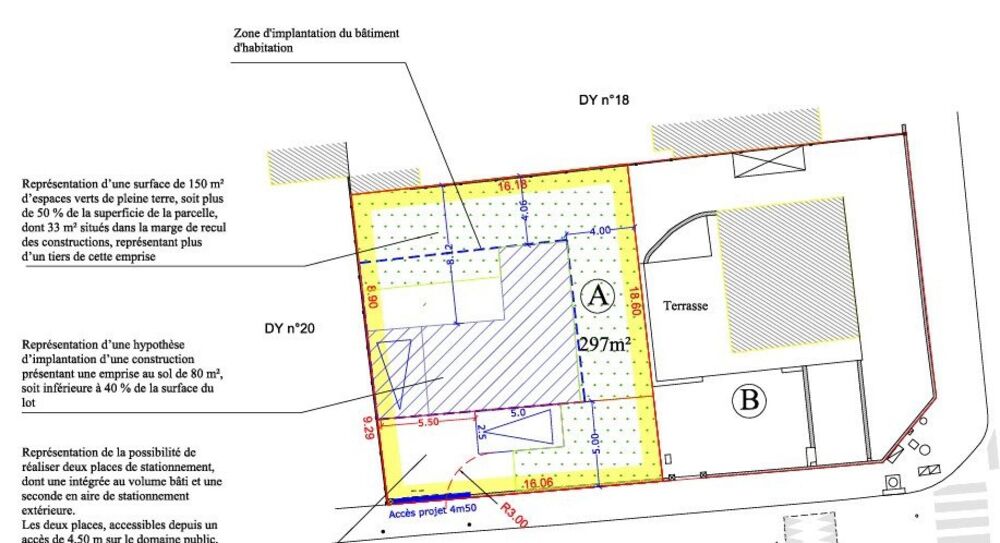 Vente Terrain Terrain à bâtir au calme de 297 m2 Saint-maur-des-fosses