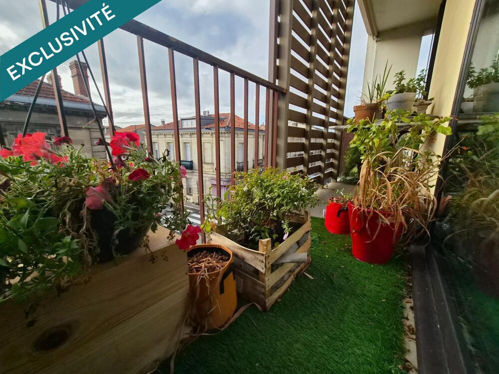 Vente Appartement Bordeaux Nansouty, Grand T2, balcon plein ouest Bordeaux