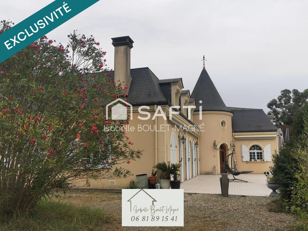 Vente Maison Belle demeure avec vue panoramique sur la chaine des Pyrénées au calme avec un parc arboré et entièrement clôturé avec portail é Saint-lanne