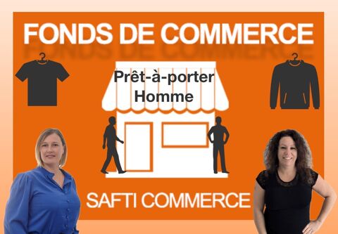   Fonds de commerce de prêt-à-porter homme au centre-ville d'Auray 