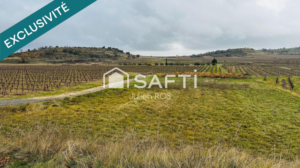 Vente Terrain Terrain agricole 1 700 m² – Pouzolles / Espondeilhan - Bordure route D15 Pouzolles