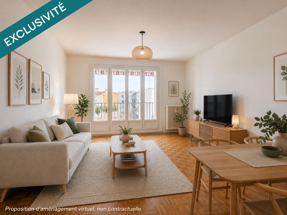 Vente Appartement T3 aux volumes généreux avec balcon sans vis-à-vis Lyon 8