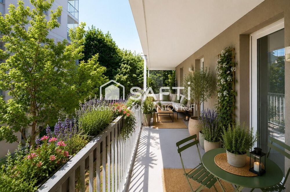 Coup de coeur  Un T3 lumineux prolongé par 42 m² de terrasse