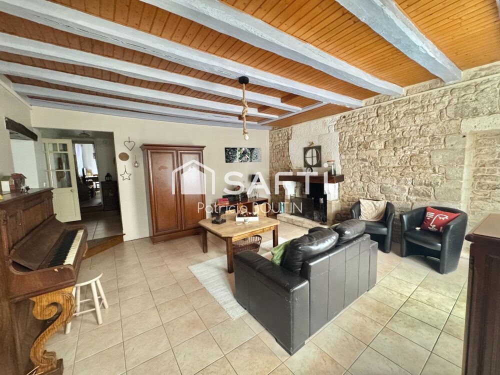 MAISON EN PIERRE 3 CHAMBRES + BUREAU GARAGE ET DEPENDANCE