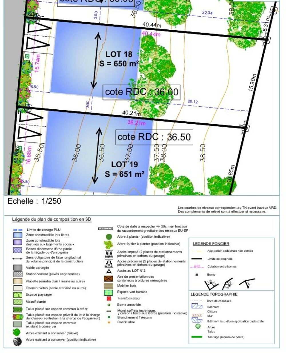 Vente Terrain Terrain constructible et viabilisé de 650m² au calme Locoal-mendon