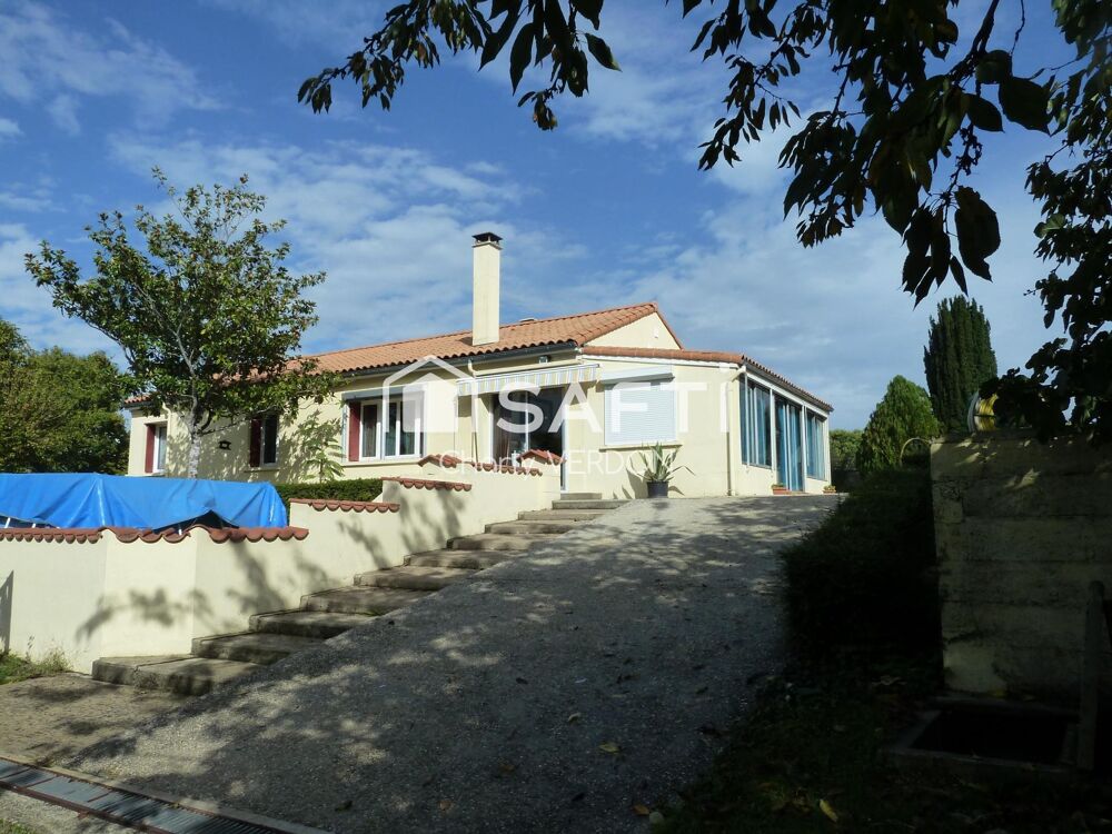 Maison plain pied avec 3 chambres et grand jardin