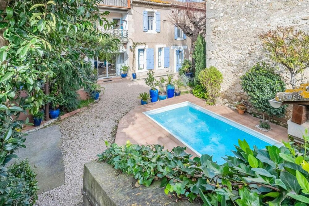 Vente Maison Demeure de caractère avec piscine, dépendances et volumes spectaculaires 15' de Béziers Capestang