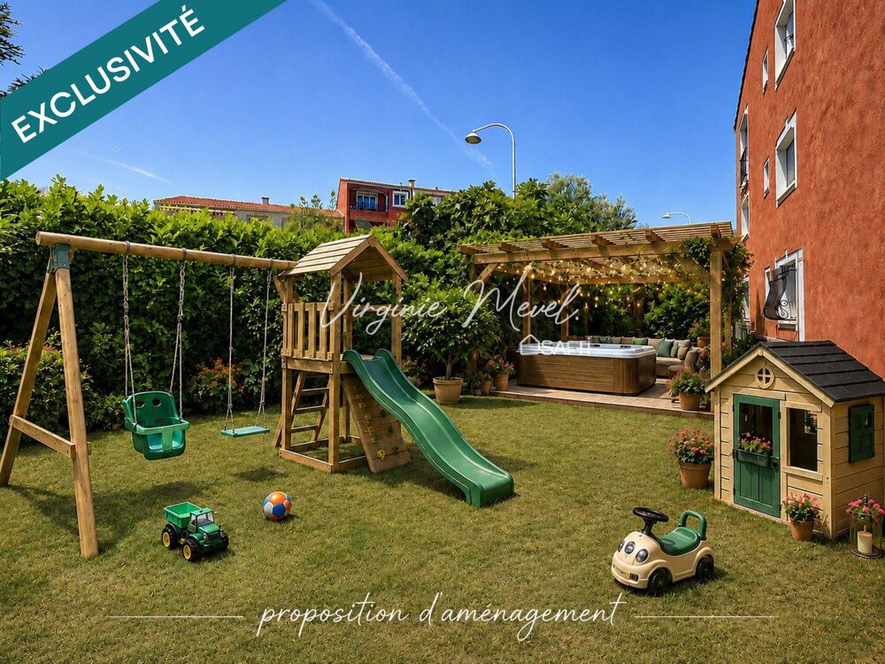 Vente Appartement SAINT PIERRE DE FERIC BELLEVUE • 4 pièces avec jardin, terrasse, vue mer et parking – Un véritable esprit villa ! Nice