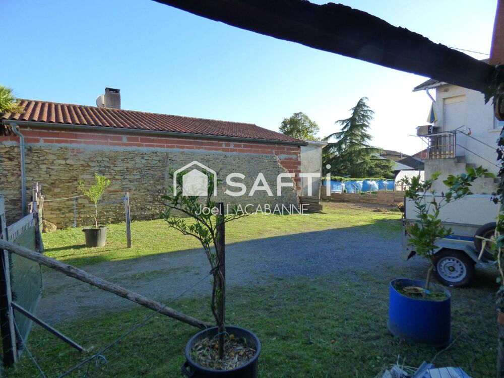 Vente Immeuble Plaisance du Gers, Immeuble rapport de 2 maisons avec studio, 1 T2 et 2 T3 Plaisance